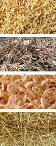 農(nóng)作物原料如麥桿、稻桿、玉米秸稈、稻殼、花生殼和其它農(nóng)作物